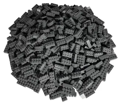 Produktbild von LEGO® 2x4 Steine Bausteine Dunkelgrau - 3001 NEU! Menge 50x