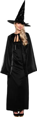 Produktbild von Hexen Set schwarz - Karneval Faschingskostüm Damen