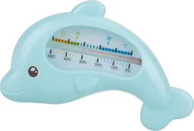 Produktbild von Baby-Wasserthermometer Kleinkinder Baden Niedliche Tier-Thermometer Sicherheit Bad Pflege (Blauer Delphin)