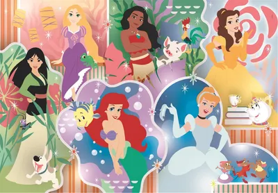 Produktbild von Clementoni Maxi-Puzzle Disney Princess, 24 Teile.
