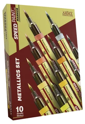 Speedpaint Metallics Marker Set, 10 x 6 ml, Metallic-Farben