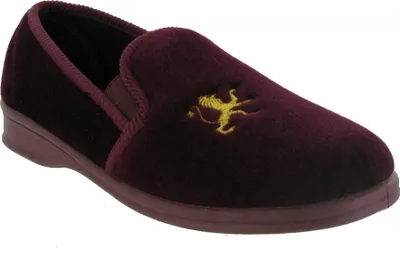 Image de Mirak Warminster/Frank Pantoufles / babouches pour hommes FS857 (46 EUR) (Rouge vin)