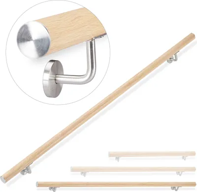 Obrázek produktu pro Hliníkové zábradlí pro schodiště vzhled buk RD26019, 200 cm