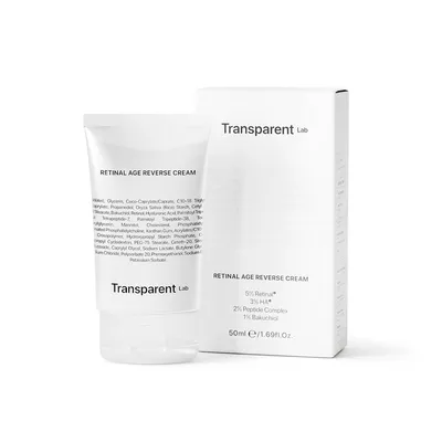 Zdjęcie produktu dla Transparent Lab - Retinal Age Reverse Cream, 50 ml - Przeciwstarzeniowy Krem z Retinalem