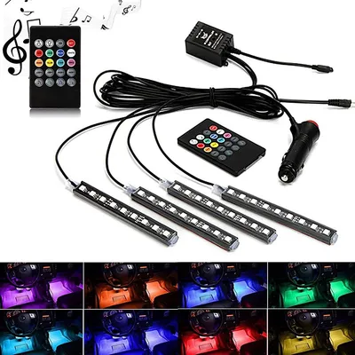 Immagine prodotto di Illuminazione interna, strisce LED RGB, telecomando, controllo musicale