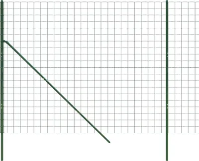 Produktbild von vidaXL Maschendrahtzaun Grün 1,8x25 m Verzinkter Stahl