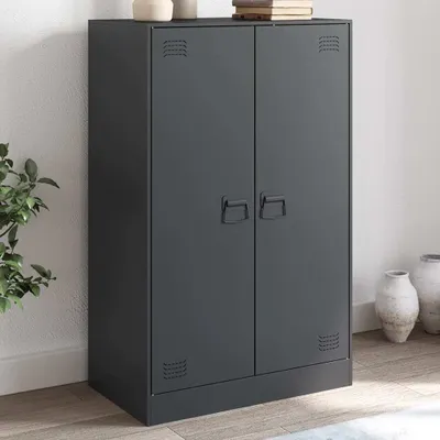 Obrázok produktu pre vidaXL Príborník antracit 67x39x107 cm oceľ