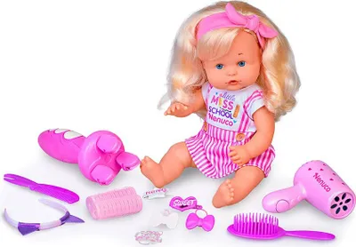 Image de Nenuco Hairstyles For School Puppe Rosa Rosa One Size