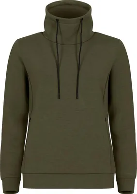 Produktbild von Damen Sweatshirt Hobart mit hohem Kragen und verdeckten Reißverschlusstaschen