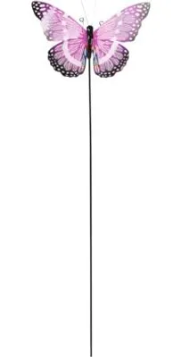 Produktbild von Gartenstecker Lafiora Schmetterling Metall 26,5 x 10 x 110 cm lila