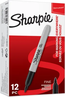 Produktbild von Sharpie Permanent Marker | Marker Stifte mit feiner Spitze | schwarz | 12er Set