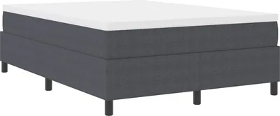 Image de Cadre de lit plateforme Gris foncé 160 x 200 cm