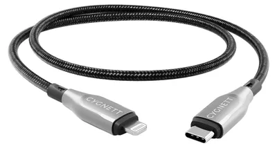 Obrázok produktu pre Cygnett CY4666PCCCL, 0,5 m, Lightning, USB C, Samec, Samec, Čierna