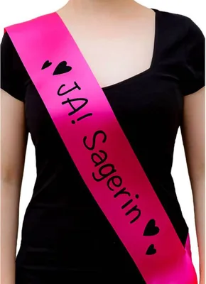 Produktbild von Oblique Unique Schärpe Ja Sagerin JGA Junggesellinnenabschied Hen Party pink