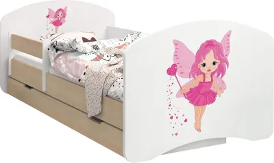 Obrázok produktu pre Detská posteľ BDW, obojstranná so zásuvkou, enchantress, 160/80