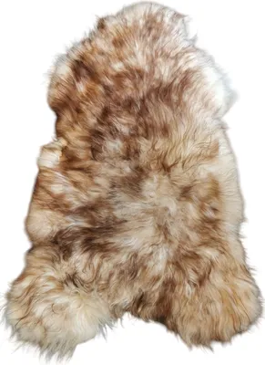 Produktbild von TOP Schaffell | 140cm | Echtes Lammfell |Teppich Deko | Braun-Geflammt | Sitzauflage.Größe:100cm - 110cm,Haar-Länge:Plüschig 5-10cm