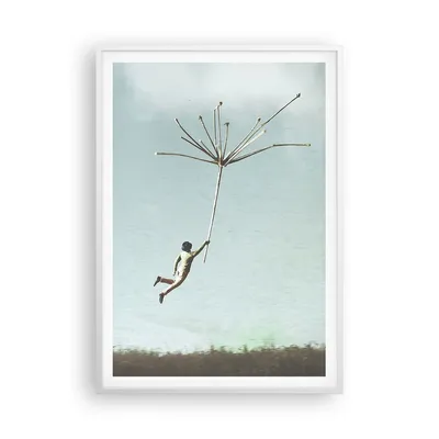 Produktbild von Gerahmtes Poster - Weißer Rahmen - Vintage unwirklich Metapher - 70x100 cm - Wand Bild - Wanddeko - Wandbilder - Kunstposter - Wandposter - Bilderrahmen - Bilder - Kunstdruck - P2WPA70x100-4718