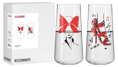 Immagine prodotto di Set di 2 bicchieri universali Ritzenhoff, capacità 614 ml, in cristallo,