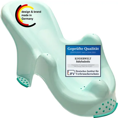 Produktbild von Anatomischer Premium Babybadesitz aquamarin Badesitz Baby Badewannensitz