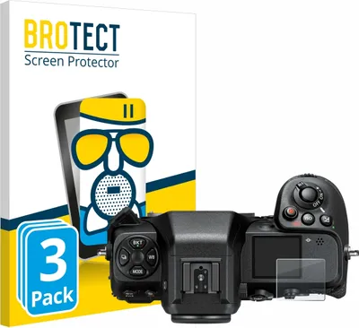Produktbild von 3x BROTECT Entspiegelungs Schutzglas für Nikon Z 8 (Schulterdisplay) Schutzfolie Panzer Folie Glas Display Schutz matt