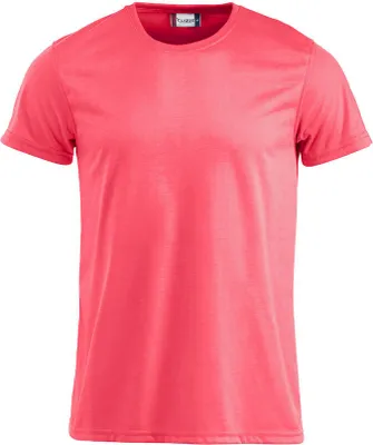 Produktbild von Modern geschnittenes Neon Polyester T-Shirt mit Seitennähten, doppellagigem und verstärktem Nackenband, 160 g/m²