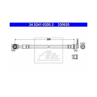 Produktbild von ATE Bremsschlauch  24.5241-0200.3