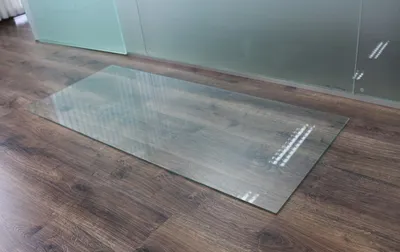 Produktbild von Rechteck 100x50cm - Funkenschutzplatte Kaminbodenplatte Glasplatte