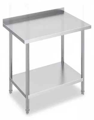 Image de InAndOutdoorMatch - Table de travail en acier inoxydable - 60 x 60 cm, Image générée par une IA