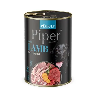 Zdjęcie produktu dla PIPER ADULT 400g karma w puszkach dla dorosłych psów jagnięcina, marchew, 40434