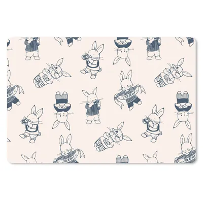 Produktbild von MuchoWow® Mauspad Mousepad Kaninchen - Vintage - Schnittmuster 27x18 cm - Mousepads - Maus Mat - Pad - Mausunterlage - Büroartikel - Desk Matten