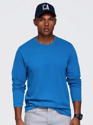 Produktbild von OMBRE Longsleeve BASIC Regular Fit OM-LSBL-0142 deep blue XXL