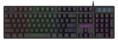 Produktbild von RGB LED Gaming QWERTZ Tastatur Schwarz USB Keyboard Beleuchtet Deutsches Layout