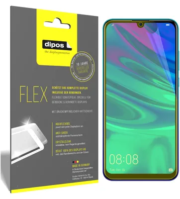 Produktbild von 3x Huawei P Smart (2019) Schutzfolie Folie, 100% Displayabdeckung, dipos Flex