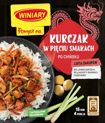 Produktbild von Winiary „Idee für…“ Hähnchen in fünf Geschmacksrichtungen nach chinesischer Art 37 g