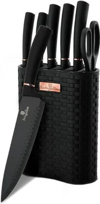 Zdjęcie produktu dla BerlingerHaus Zestaw noży w stojaku Black Rose Collection 7szt BH-2501