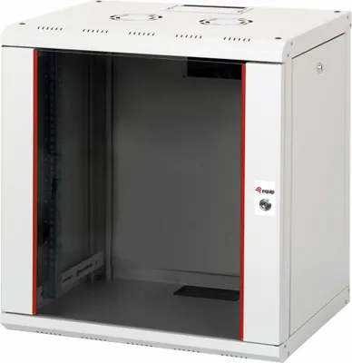 Obrázek produktu pro Equip EPM-12-6045-G-CBAA, Nástěnný regál, 12U, Zámek, Kolejnice racku, 22,5 kg, Světle šedá