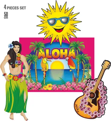 Produktbild von Beach Party Hawaii Deko Set 50cm