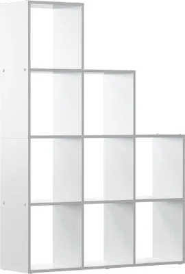 Obrázek produktu pro Vicco Schodišťový regál Aramis, 103.5 x 144 cm 9 přihrádek, Bílá/Bílá