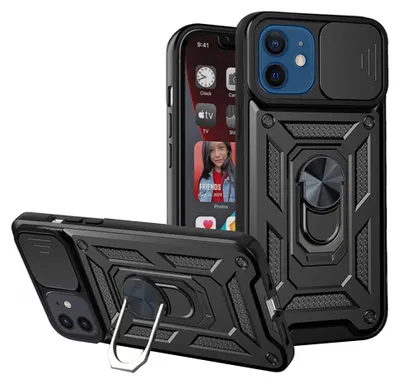 Zdjęcie produktu dla Techsuit Etui CamShield Series do iPhone 12 / iPhone 12 Pro – czarne