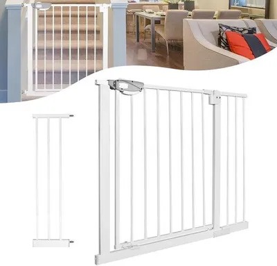 Produktbild von Famanu Sicherheitsnetz für Kinder und Haustiere - Druckbefestigung, ohne Bohren - 95-105 cm breit