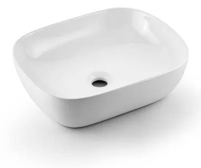 Produktbild von Paulas Bad Keramik Aufsatzwaschbecken Waschschale Sanitärkeramik weiß Valentina
