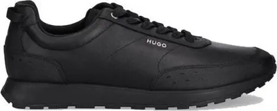 Produktbild von Hugo Boss Herren Veloursleder Schnürschuhe Schwarz, Flache Sohle, Größe 42, Innensohlenlänge 28 cm