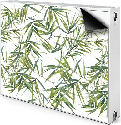 Produktbild von Magnet Heizkörperverkleidung Heizkörper-Abdeckung Heizung Heizkörper 110x60 cm  - Exotische Blätter
