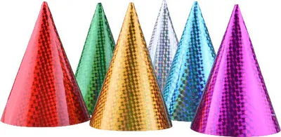 Image de Chapeau en papier holographique 16 cm