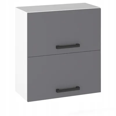 Produktbild von ULWEHOME Hängeschrank mit Klappfront, 60 cm, mit 2 Fronten, Anthrazit | Küchenmöbel, EKO-System