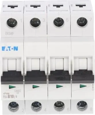 Image de Disjoncteur de protection de ligne 4P B 10A 6kA AC PL6-B10/4 166490