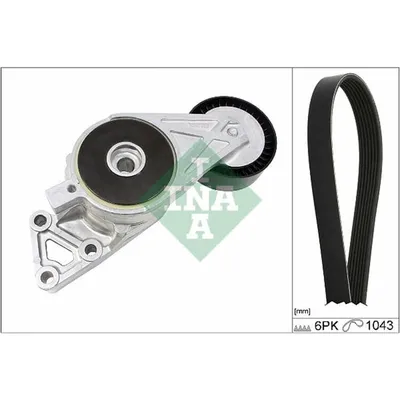 Produktbild von INA 529 0429 10 Keilrippenriemensatz für VW GOLF VI (5K1)