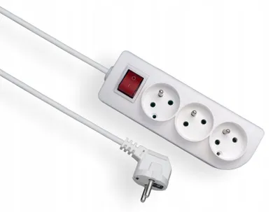 Produktbild von Elgotech Verlängerungskabel mit Schalter, 6m, Weiß