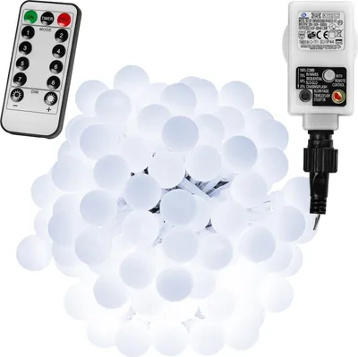 Produktbild von VOLTRONIC 50 LED Party Kugel Lichterkette warmweiß Innen Außen