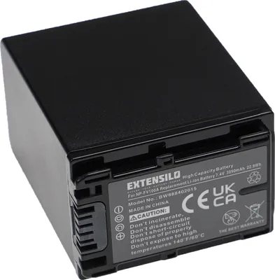 Produktbild von EXTENSILO Akku kompatibel mit Sony HDR-XR550VE, HDR-XR500VE, HXR-NX30, HDR-XR520VE, HXR-NX30E, HDR-XR550E, HDR-XR520E Kamera (3090 mAh, 7,4 V, Li-Ion)